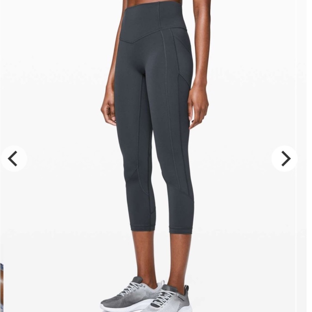 lululemon athletica Melanite All the Right Places 23” Crop Leggings 6